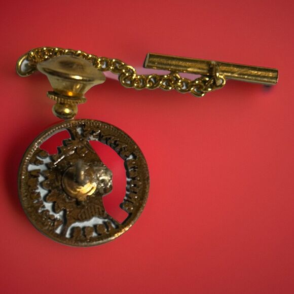 1906 Indian Head Penny Jewelry Cutout pin or tie tack - Picture 2 of 3